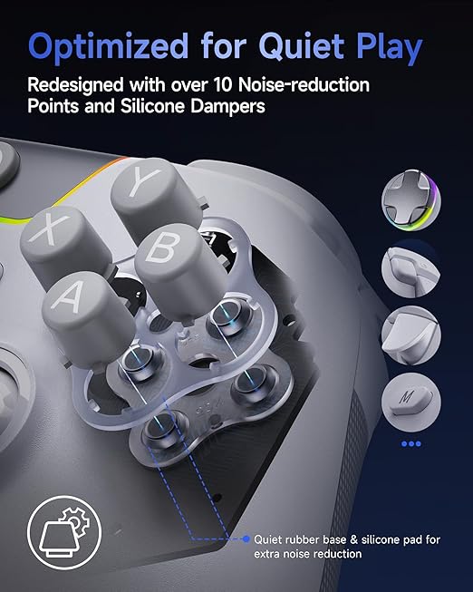 EasySMX X05Pro Wireless PC Controller – Soft-Click Low-Noise Buttons, - Image 2