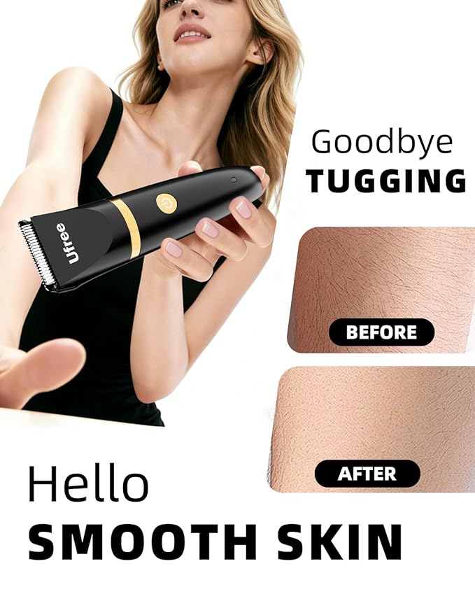 Ufree Body Hair Trimmer for Women, Manscape Pubic Hair Trimmer, 3 in 1 Body - Image 4