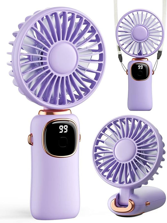 coldSky Portable Handheld Fan, 4000mAh Battery Operated 3 in 1 Multifunction by Fabricshaver