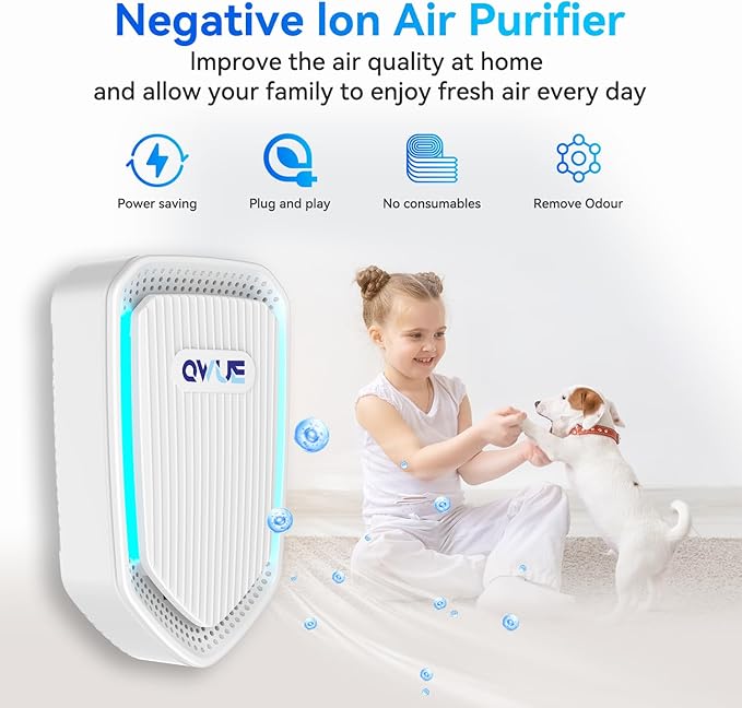6Pack Air Ionizer Plug In, Filterless Home Negative Air Purifier, Quiet Air - Image 5