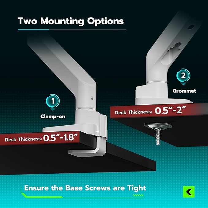 ARES WING Ultrawide Monitor Arm White - Image 5