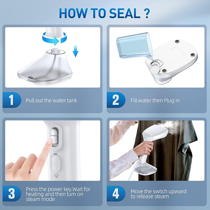 Steamer for Clothes - 1800W Powerful Steam - Image 8