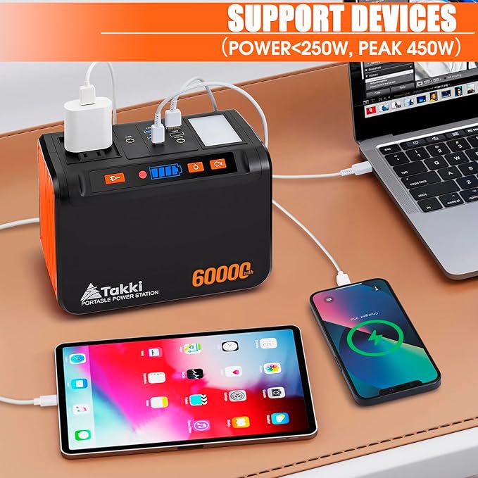 Takki Solar Generator 250W Portable Power Station - Image 3