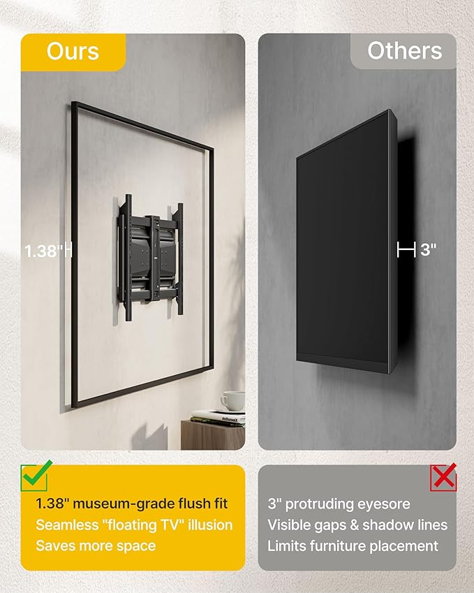 monTEK Heavy Duty Ultra Slim TV Wall Mount - Image 6