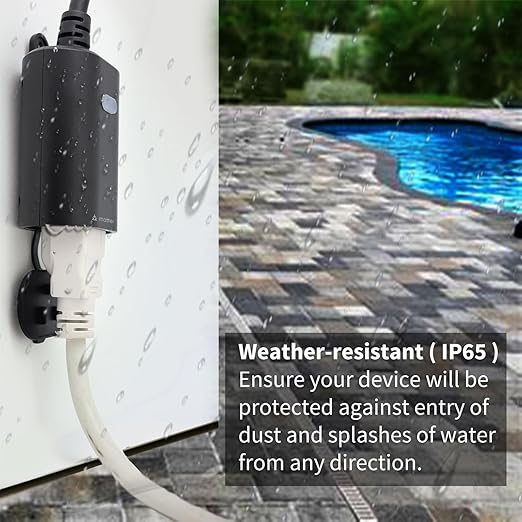 Minoston Outdoor Smart Plug, Matter Smart Plug, Smart Home Wi-Fi Outlet IP65 - Image 5