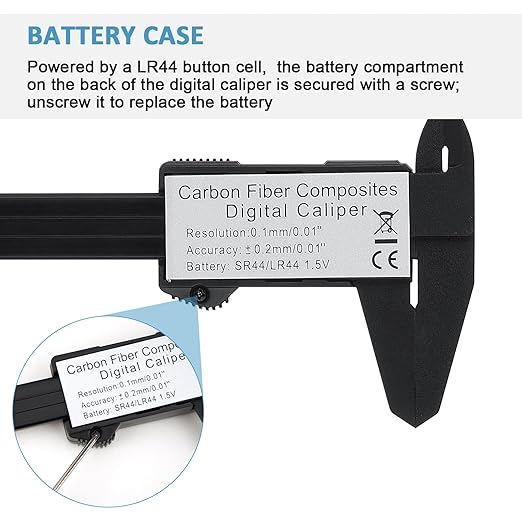Digital Caliper, Adoric 0-6" Calipers Measuring Tool - Image 8