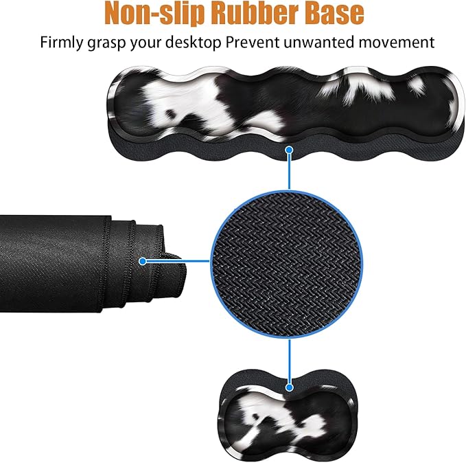 4 in 1 Ergonomic Keyboard Wrist Rest & Mouse Pad Wrist Rest Set, Large XXL - Image 4