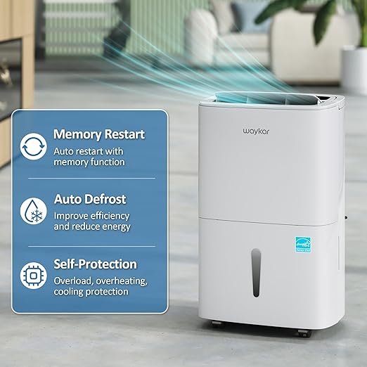 Waykar 150 Pints 2025 Energy Star Dehumidifier - Image 6