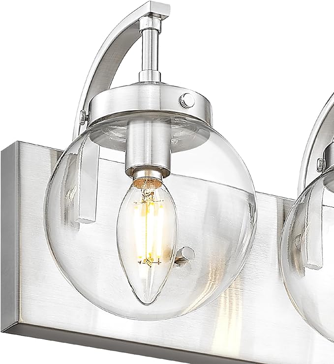 Beionxii 4-Light Bathroom Light Fixtures, Brushed Nickel Bathroom Vanity Light - Image 10