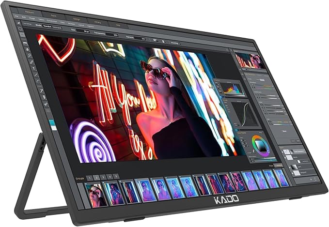 Kado Portable Monitor 15.6'' 1080p, 100% sRGB USB-C HDMI Gaming Monitor - Image 9