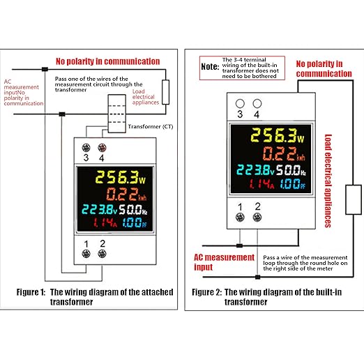 D52-2066 Single Phase Energy Meter - 220V AC 40V-300V 100A Household & - Image 5