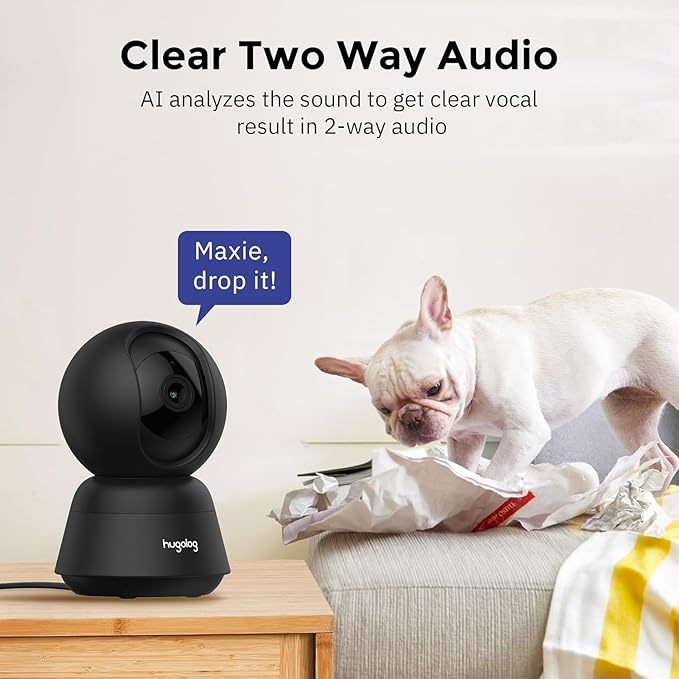 Hugolog 3K 5MP Indoor Pan/Tilt Security Camera - Image 3