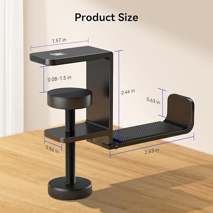 OneOdio MTL99 Foldable Headphone Stand, Metal Headset Holder Space-Saving Table - Image 7