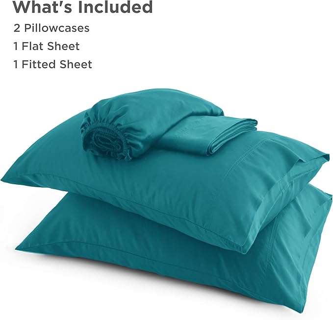 Bedsure Full Size Bed Sheets, Cooling Sheets, Rayon Derived from Bamboo - Image 5