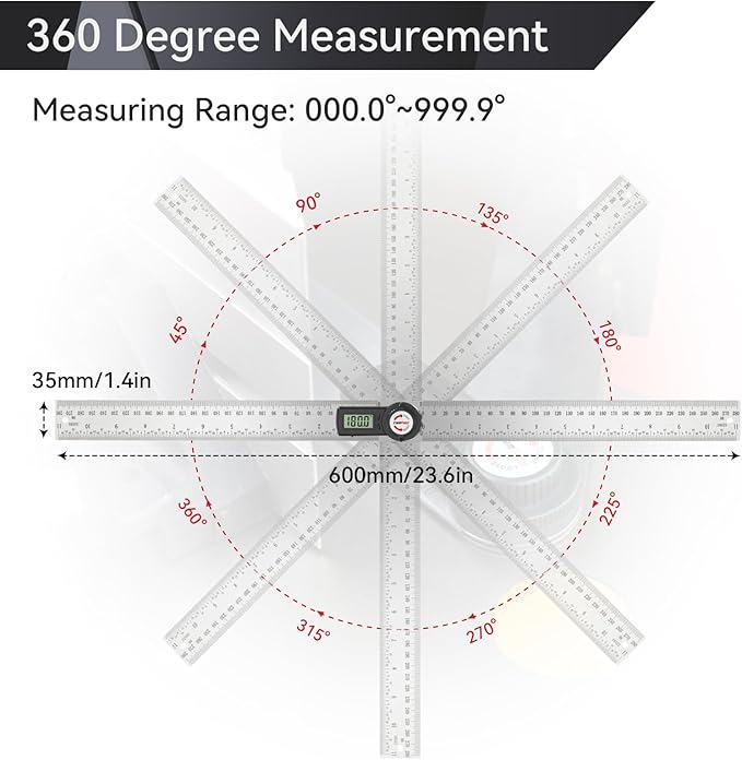 GemRed 82305 Digital Angle Finder Protractor - Image 4