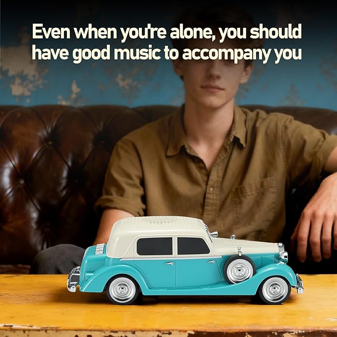 WS-1934 Retro Classic Car Bluetooth Replica Speaker – Wireless HD Sound - Image 7