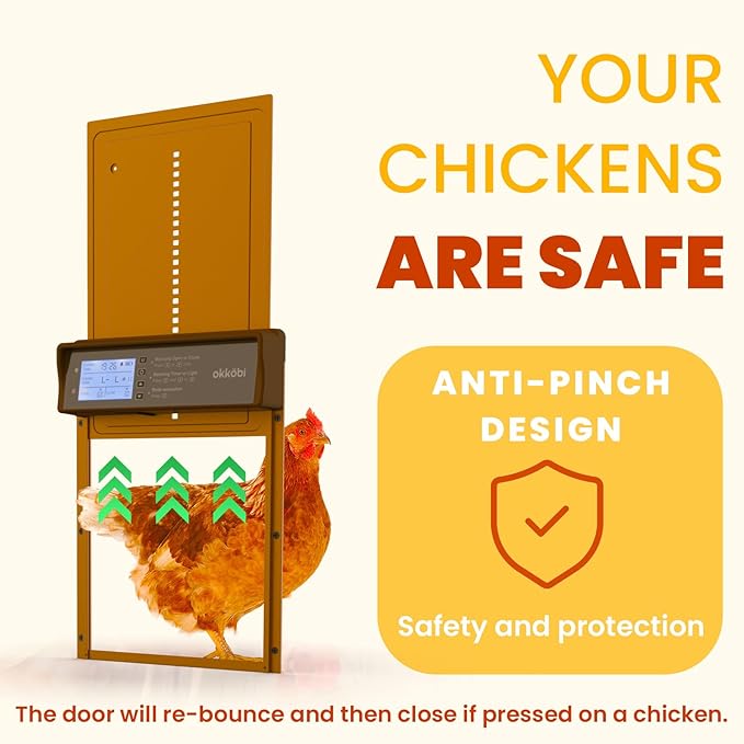 Okkobi Automatic Chicken Coop Door Solar Powered - Image 3