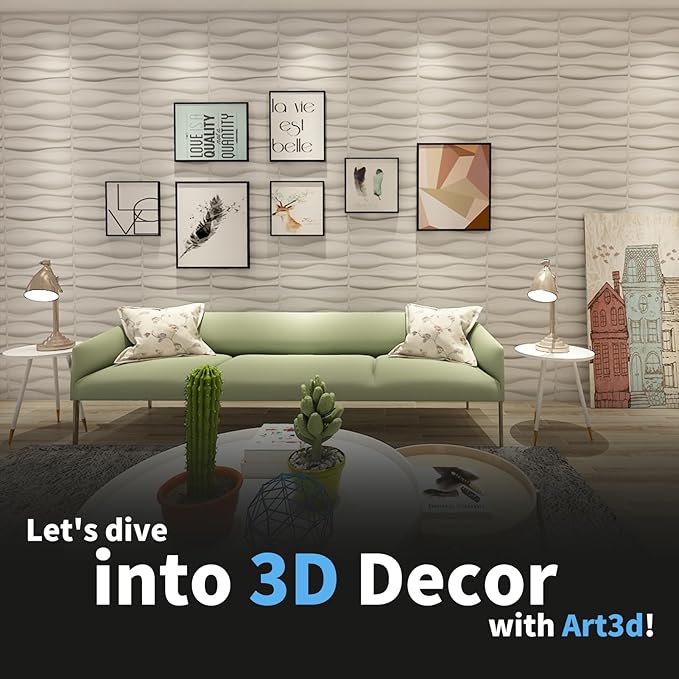 Art3d Decorative 3D Wall Panel, 32 Sq.FT PVC Interior Wall Decor - Image 7