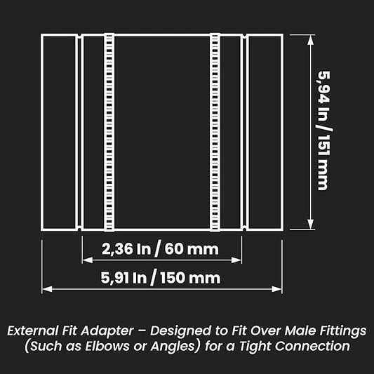 Repa Market 6" Inch Flexible Vibration And Noise Reducing Coupler - Image 2