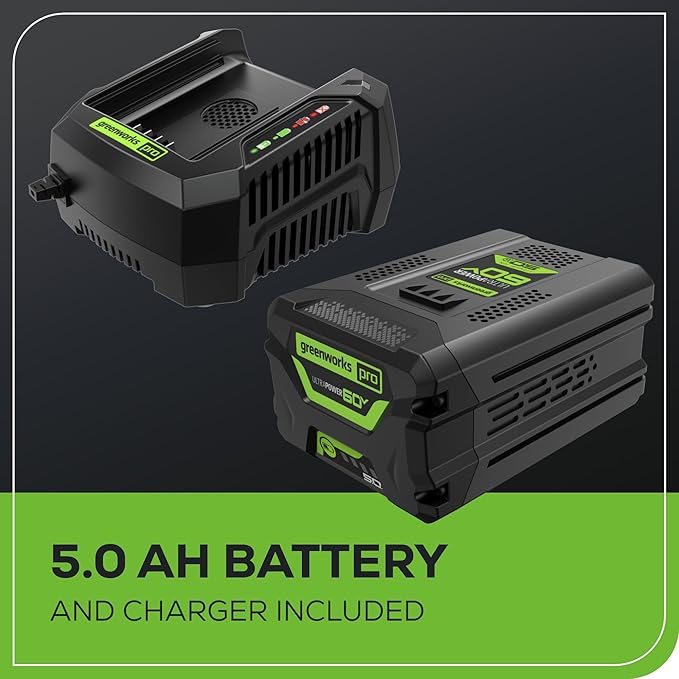 Greenworks 60V 550 CFM Brushless Backpack Blower, 5.0Ah Battery and 6A Charger - Image 9