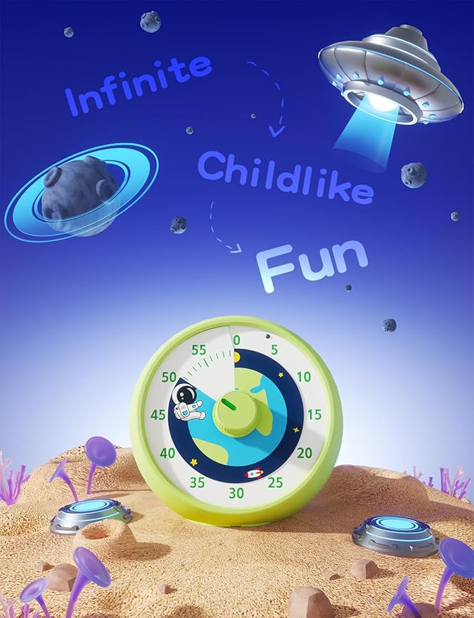 Visual Timer for Kids, 60-Minute Countdown Timer for Classroom Office Kitchen - Image 6