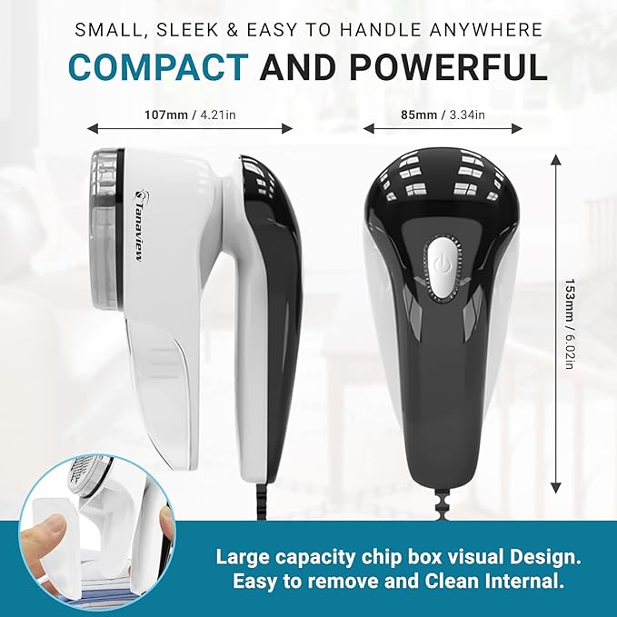 Power Corded Electric Fabric Shaver, No Battery, Pilling & Fuzz Remover - Image 3