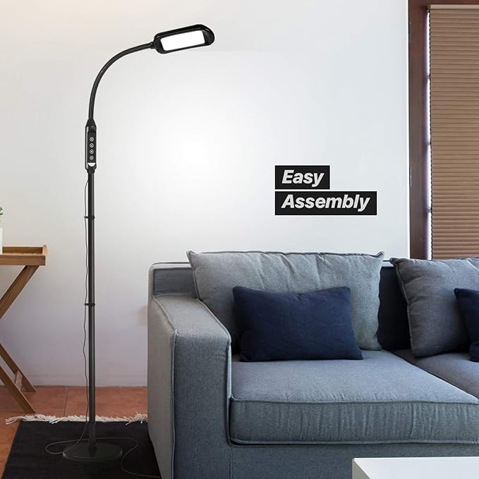 Brightech Litespan 2-in-1 LED Floor & Desk Lamp, Adjustable Height, Esthetician - Image 4