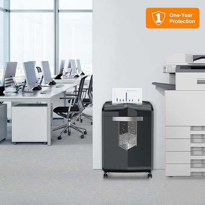 Bonsaii 16-Sheet Microcut Paper Shredder, 60-Minute Home Office Heavy Duty - Image 7