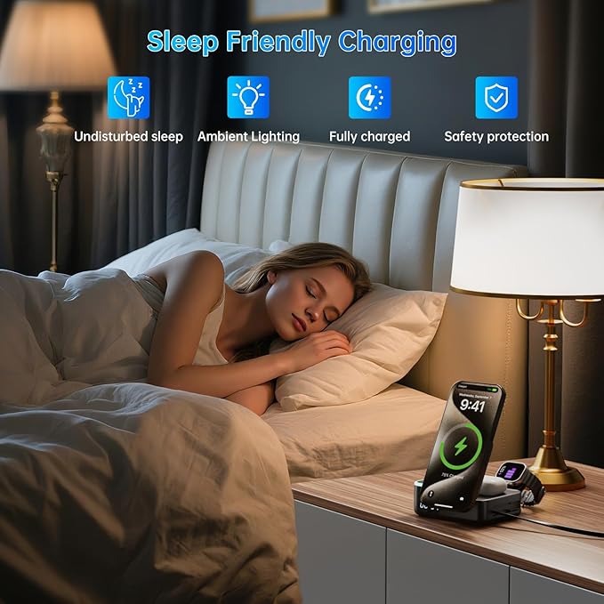 Qi2 Wireless Charger 8in1 Magnetic Wireless Charger Fast Charging Station - Image 7