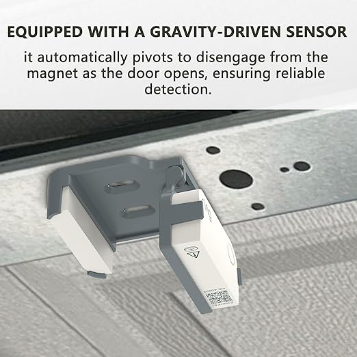 Garage Door Bracket for Ring Alarm Contact Sensor 2nd Gen – Gray Mount - Image 2