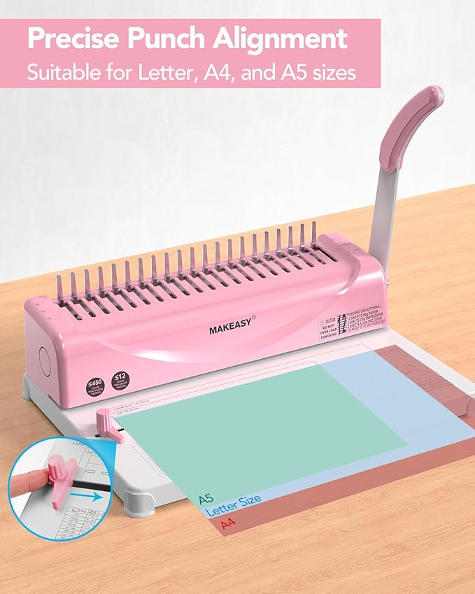 MAKEASY Binding Machine, Comb Binding Machines - Image 2