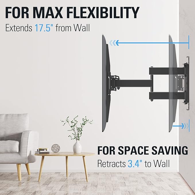 Mounting Dream TV Wall Mount for Most 32-65 Inch TV, Full Motion TV Mount - Image 3