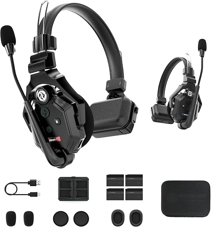 Hollyland Solidcom C1 2 Users 1100ft Full-Duplex Wireless Headset Intercom by Hollyland