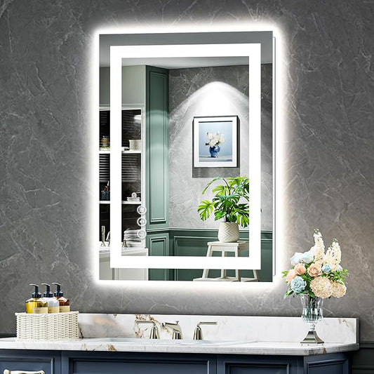 YEELAIT 24x30 Inch LED Bathroom Mirror by YEELAIT
