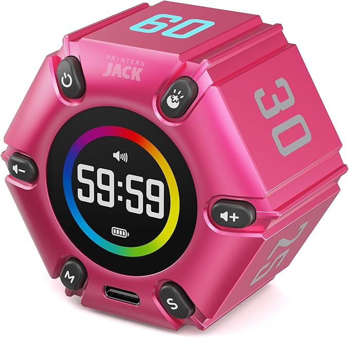 Printers Jack, Visual Pomodoro Timer, Productivity Cube Timer, Mute & Vibration by PrintersJack
