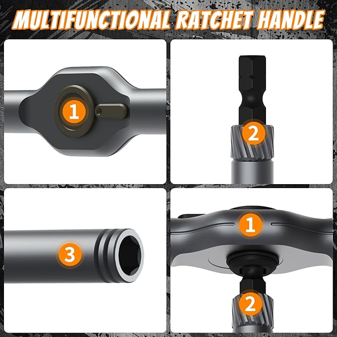 24 in 1 Magnetic Screwdriver Set, Upgrade DIY Ratchet Screwdriver Set - Image 3