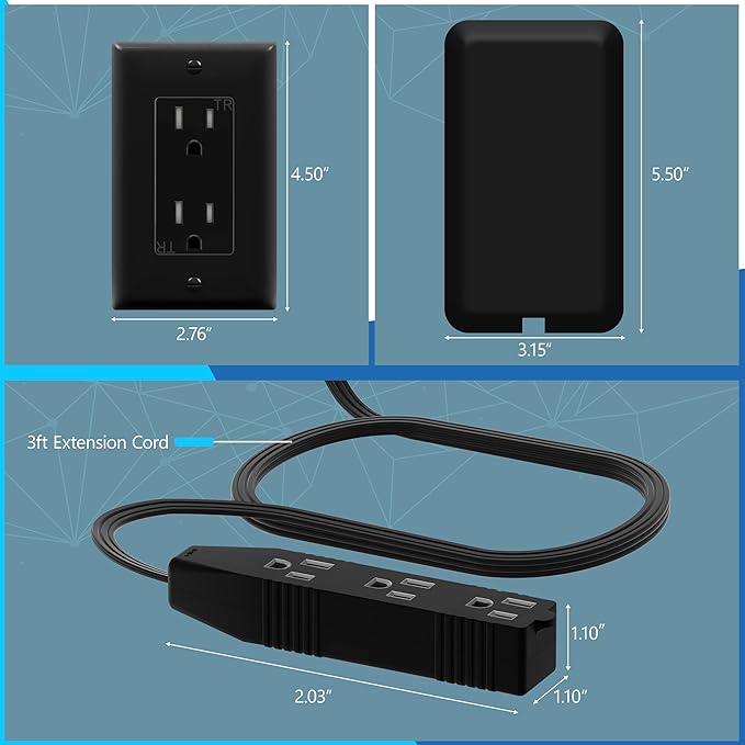 LIDER Flat-Face Outlet Extender - Image 2