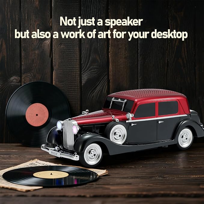 WSTER WS-1934 Retro Classic Car Bluetooth Replica Speaker – Wireless HD Sound - Image 8
