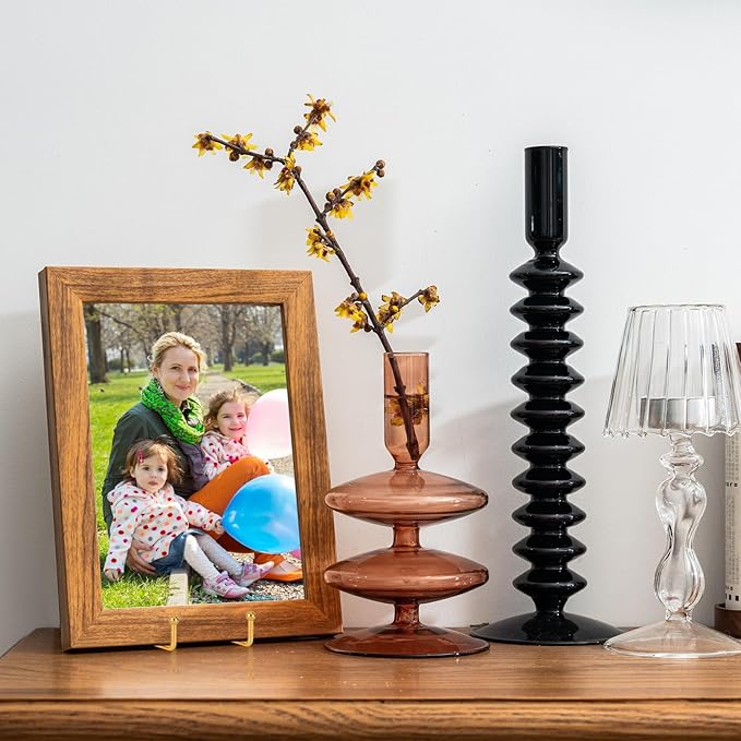IBosins 5 Pack 8 Inch Plate Holder Display Stands, Large Metal Gold Frame Stand - Image 6