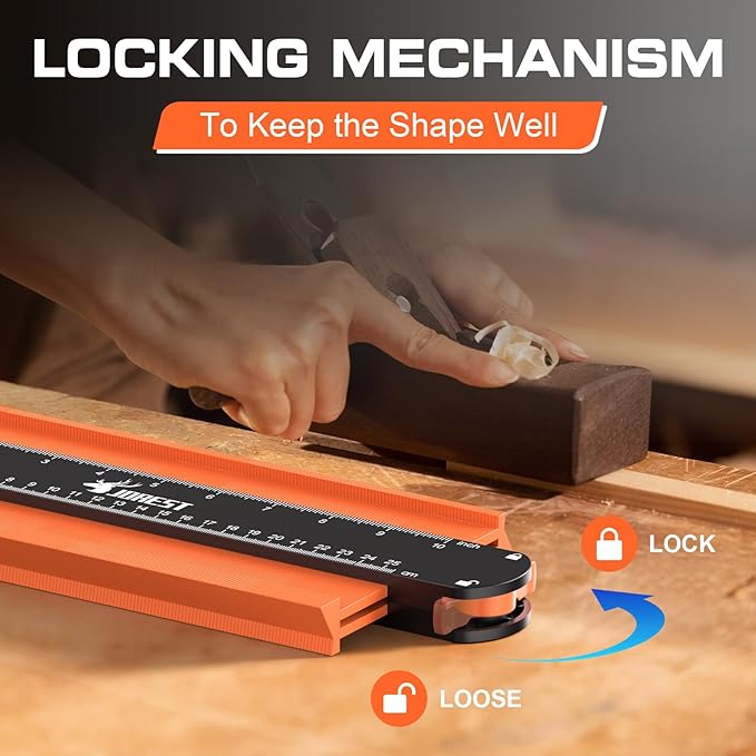 JOREST Contour Gauge with Lock, Gifts Ideas - Image 6