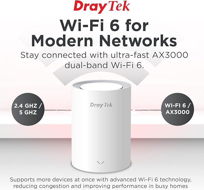 DrayTek Vigor AP805 Mesh AX3000 Wireless Access Point, 2.5GbE Uplink, - Image 2