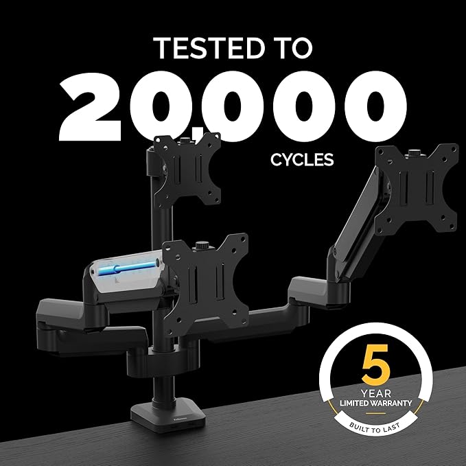 Fellowes Platinum Series Triple Monitor Arm - Image 7