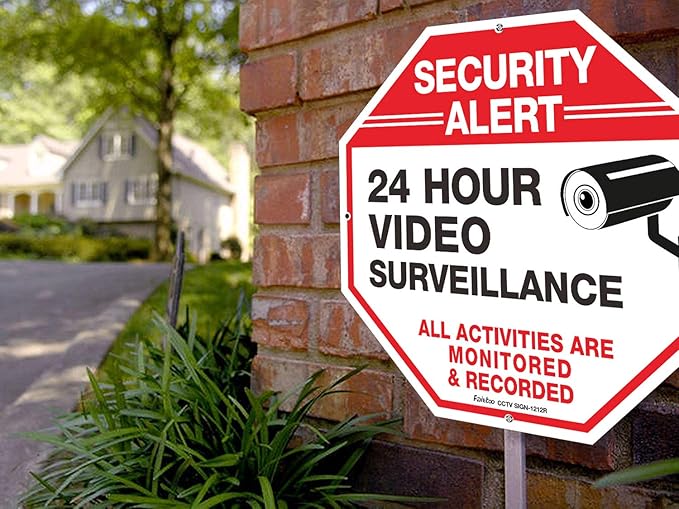 Video Surveillance Signs 12 x 12 Rust Free .040 Aluminum Security Warning - Image 5