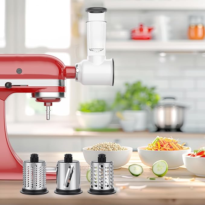 Slicer Shredder Attachments for KitchenAid Stand Mixers, Cheese Grater for - Image 7
