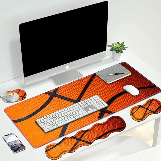 4 in 1 Ergonomic Keyboard Wrist Rest & Mouse Pad Wrist Rest Set, Large XXL - Image 7