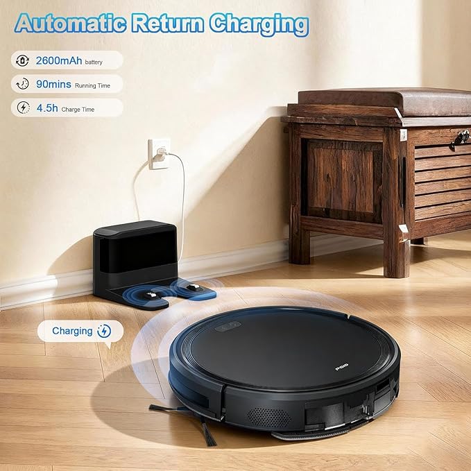 FGID Robot Vacuum and Mop Combo, 2 in 1 Mopping Robotic Vacuum Cleaner w - Image 3