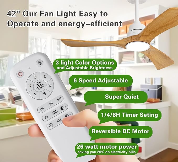 Gaizw 42 Inch Ceiling Fans - Image 3