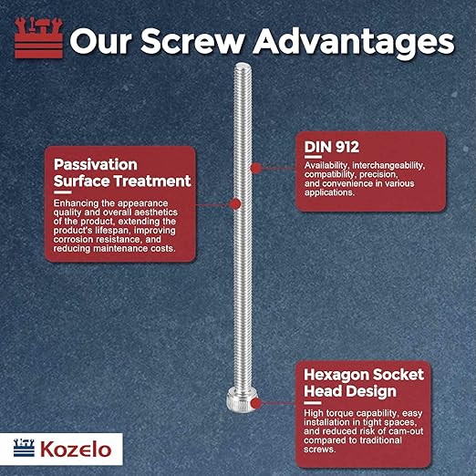Kozelo 6pcs Socket Head Cap Screws - Image 3