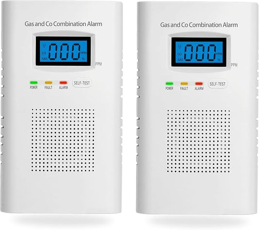 2 Pack Combination Gas & Carbon Monoxide Detectors by ProductCategory