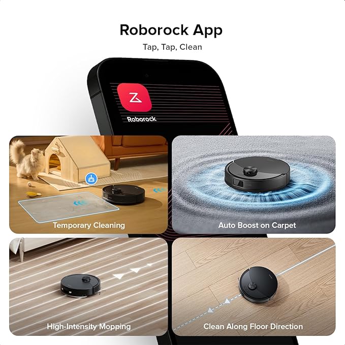 roborock Q10 S5 Robot Vacuum and Mop Cleaner, 10000Pa HyperForce Suction - Image 8